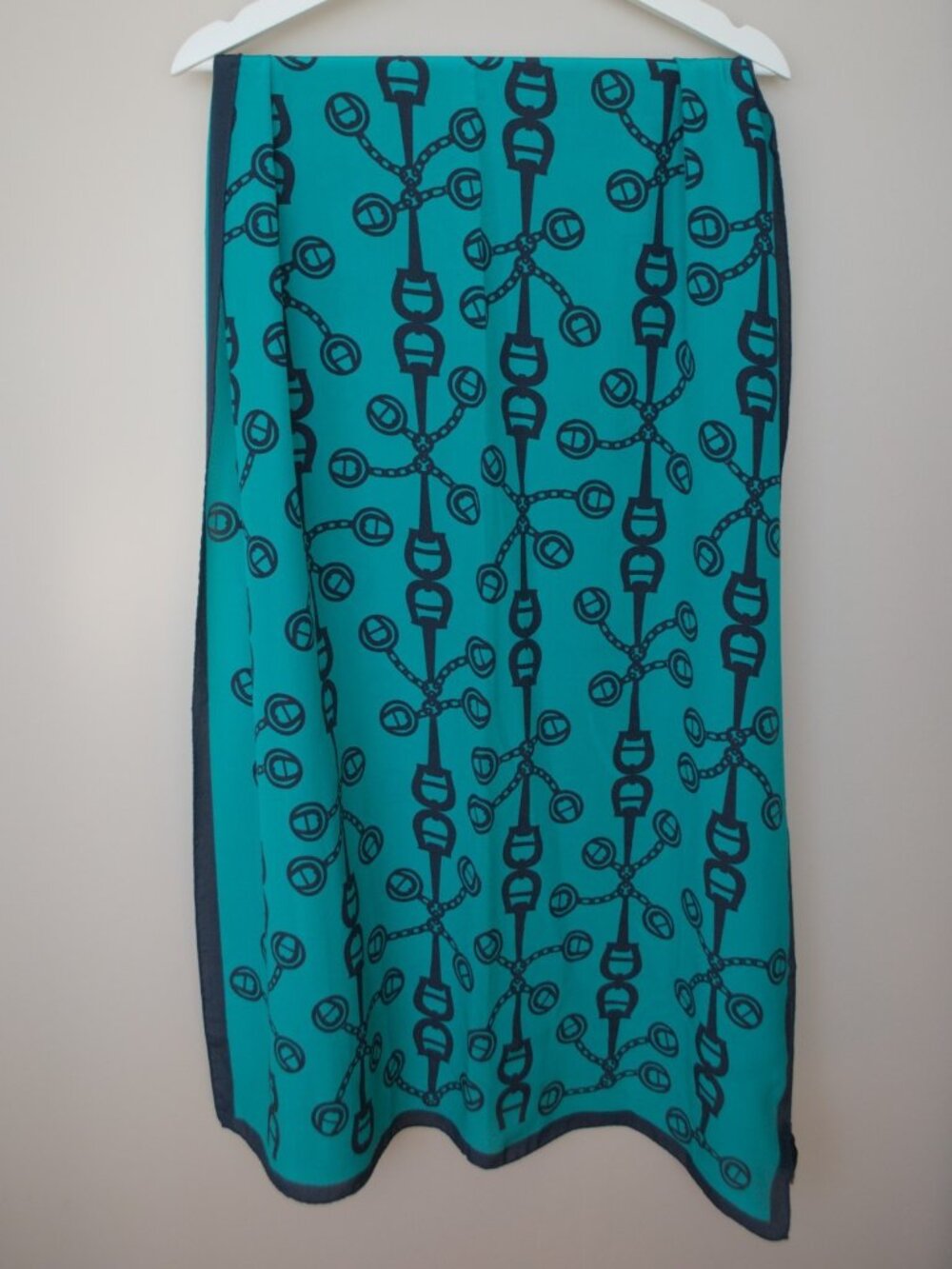 Etienne Aigner rectangular silk scarf